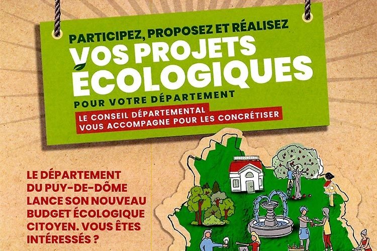 Vos projets écologiques accompagnés par le département du Puy-de-Dôme