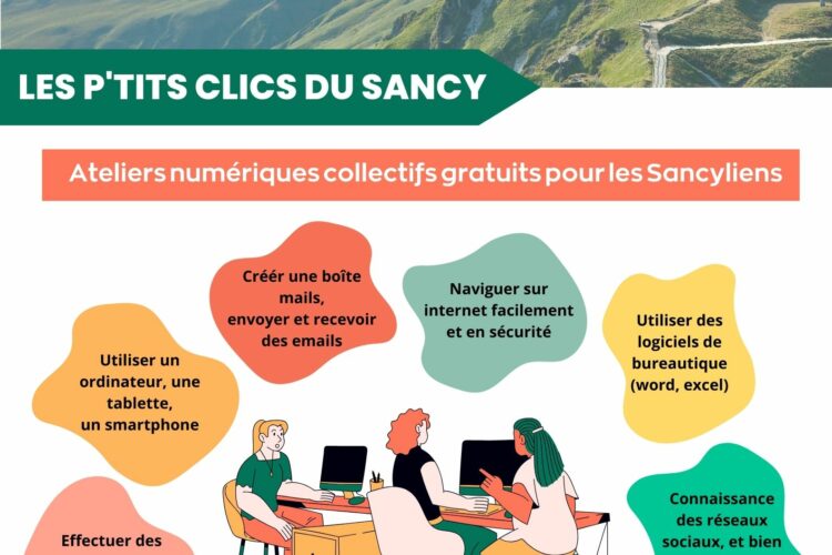 L’actualité de nos France Services – Ateliers Numériques “Les P’tits Clics du Sancy”